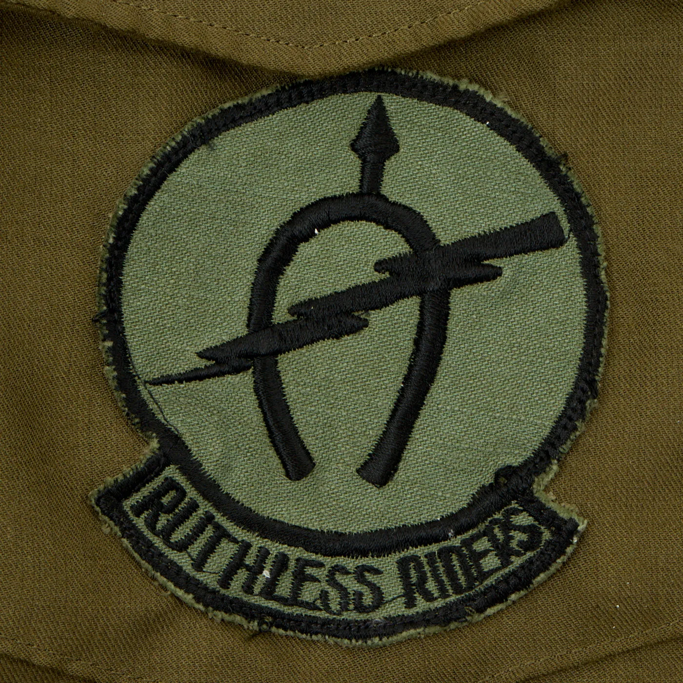 Original U.S. Vietnam War Nomex Pilot Shirt With In Country Insignia - Capt. Anderson 7th Squadron 17th Cavalry - “Ruthless Riders”