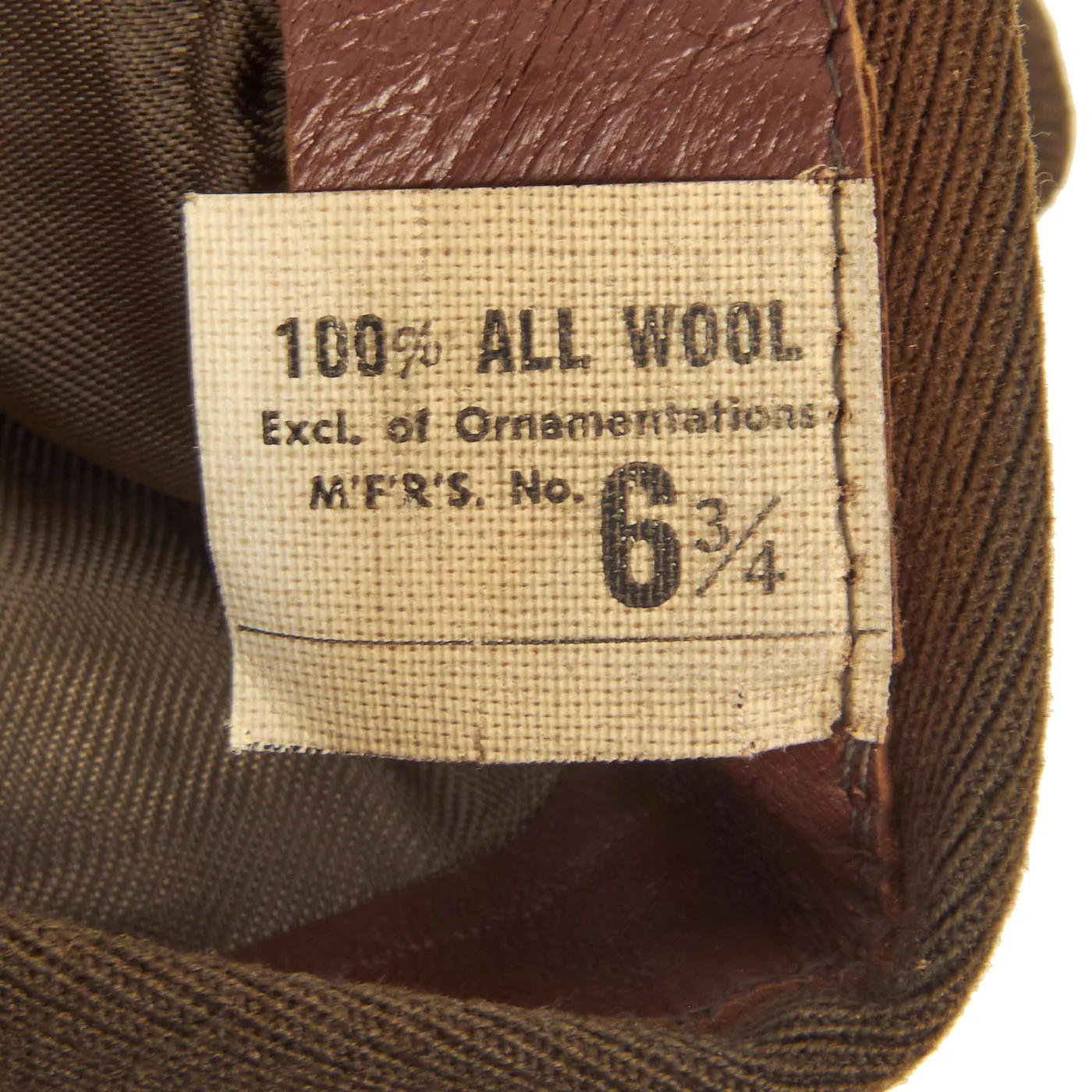 Original U.S. WWII 101st Airborne Division Melton Wool Overcoat and Overseas Cap - Size 38R