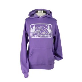 Pacific Northwest Vol. 2 Unisex Pullover Hoodie in Purple