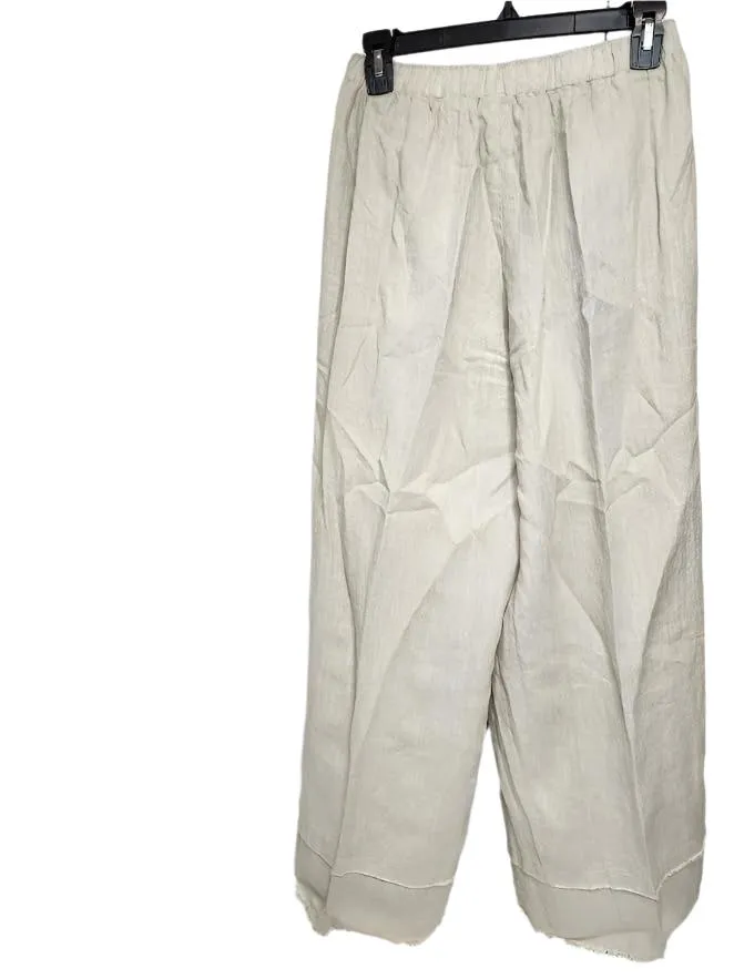 Pants Fringed Wide Leg 2 Pocket Tidal/Beige Women's Lp177