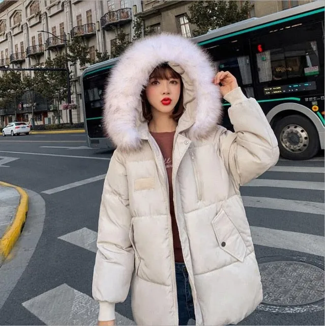 Parka Casual Trench Puffer Winter Sweater Female Jacket Chaqueta Mujer Women Hooded Coat Outwear