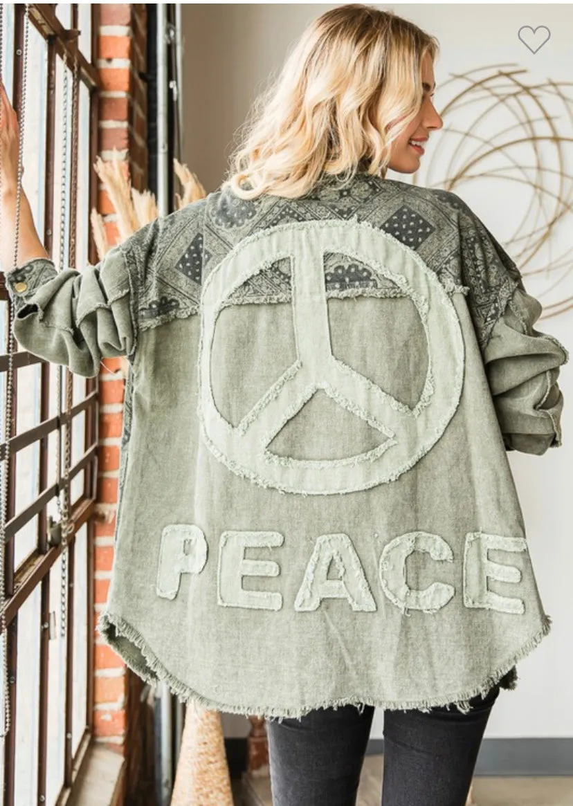 Peace Shacket