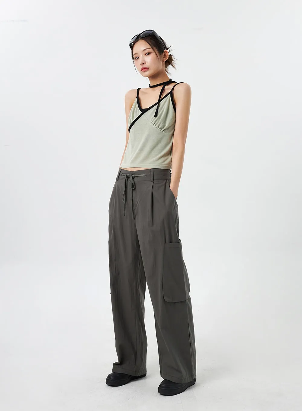 Pocket Wide Track Pants CY303