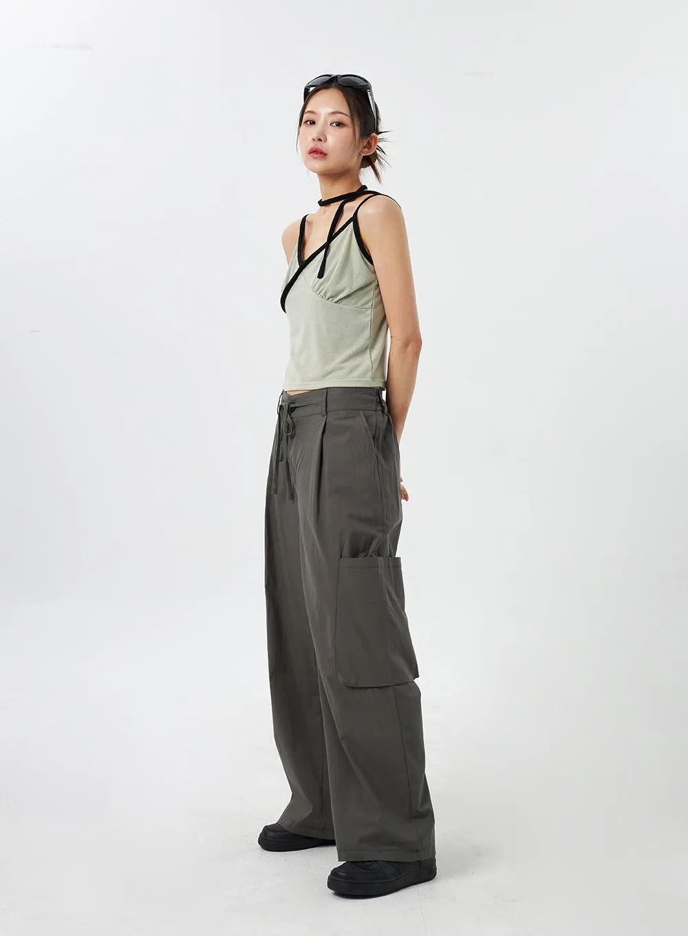 Pocket Wide Track Pants CY303