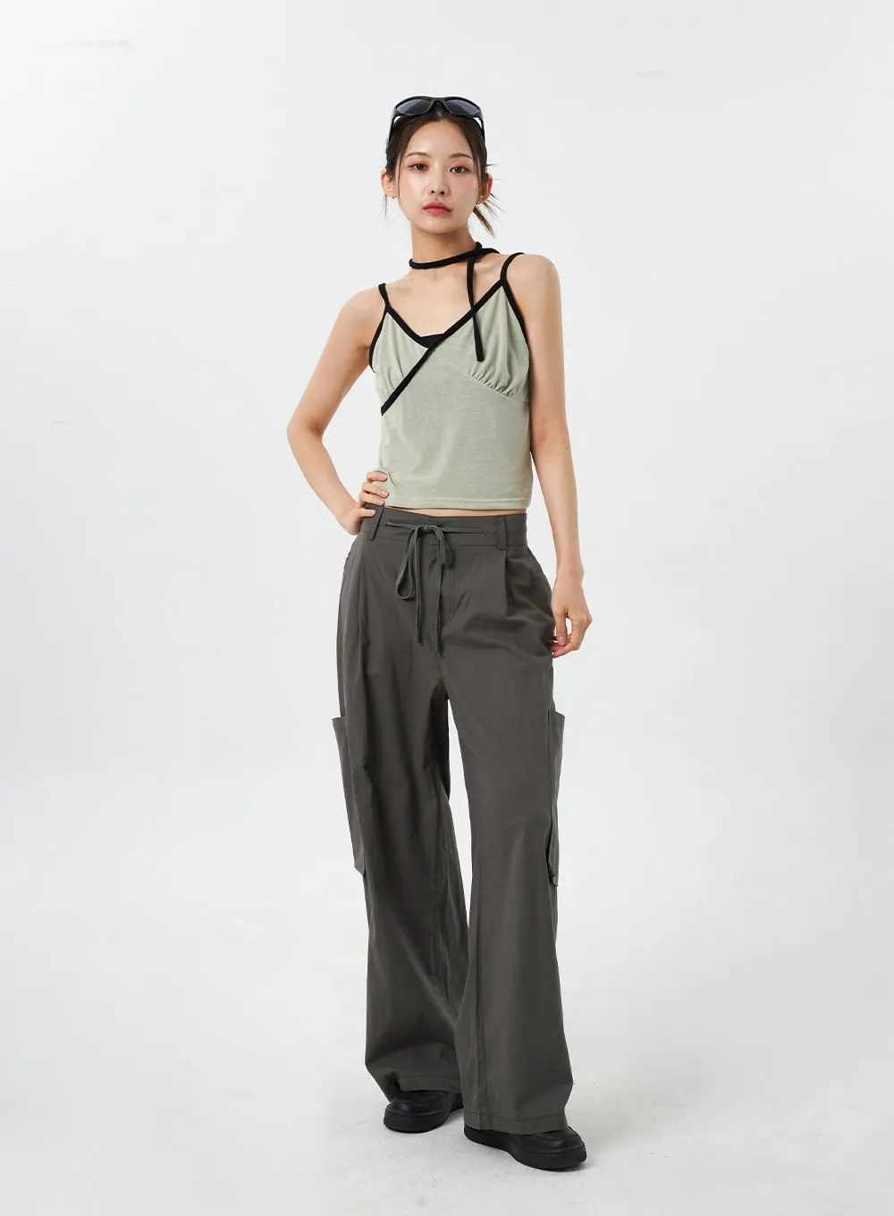 Pocket Wide Track Pants CY303