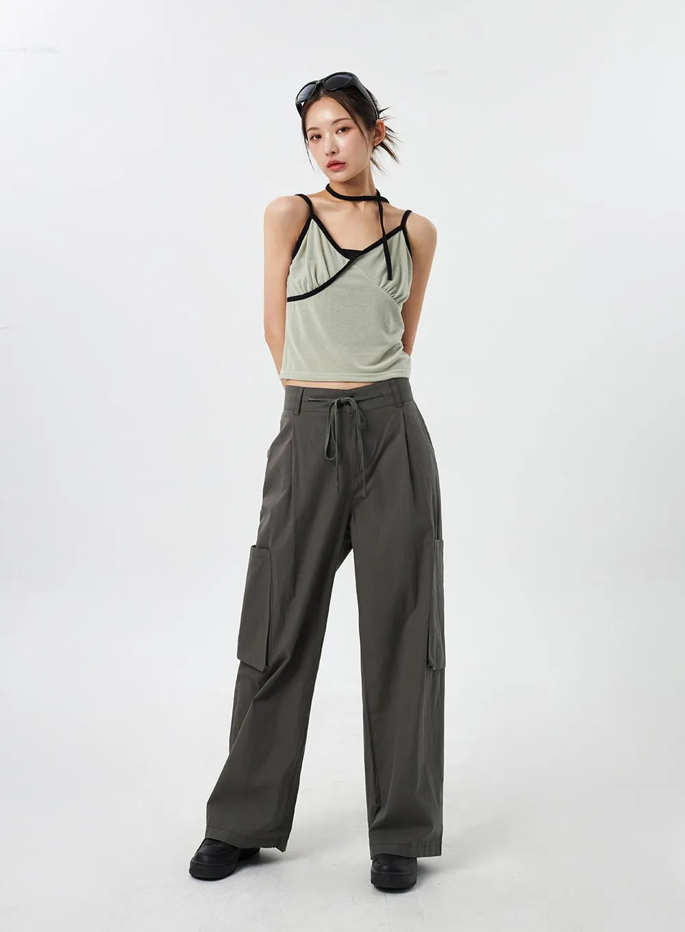 Pocket Wide Track Pants CY303