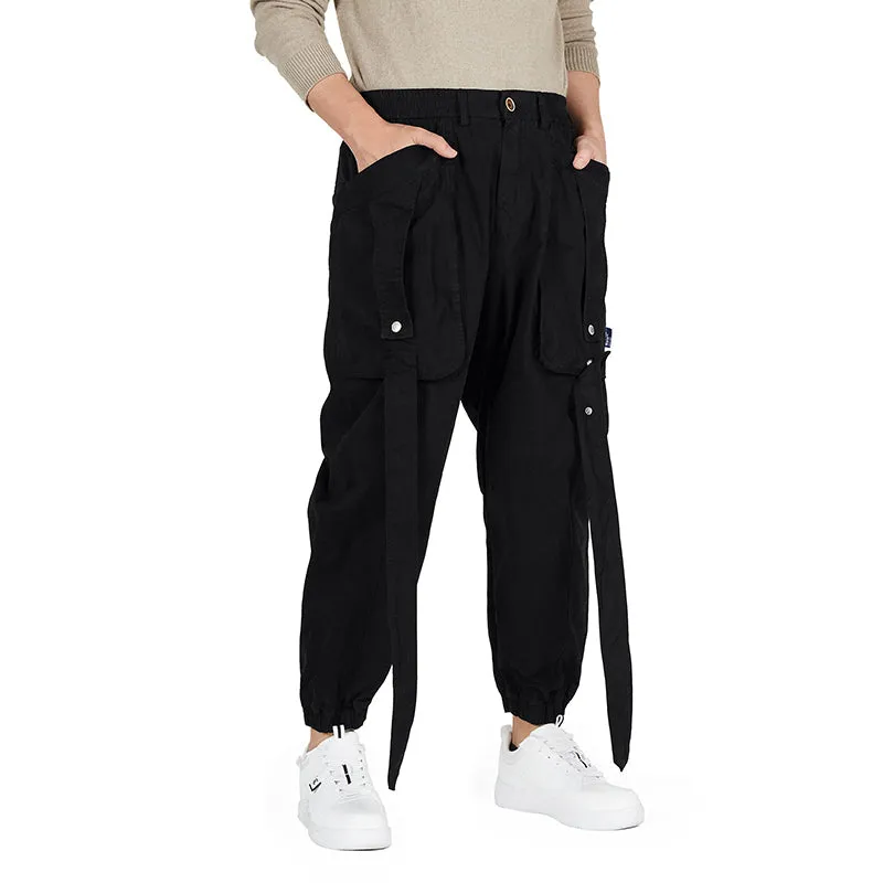 POCKETS STRIP CARGO PANTS