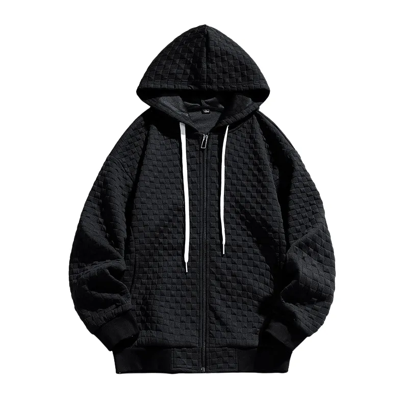 Pologize™ Plain Color Sportswear Zip Up Hoodie