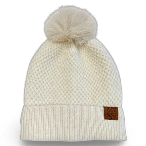 Pom Pom Beanie - Tan