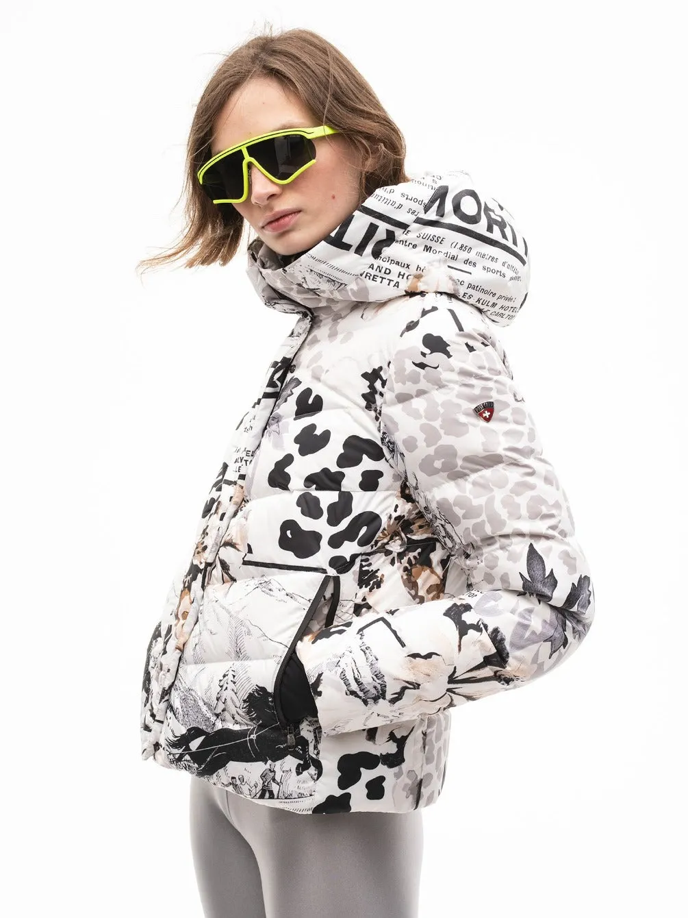 Post Card Women's Courchevel Print Winter Jacket ON SALE