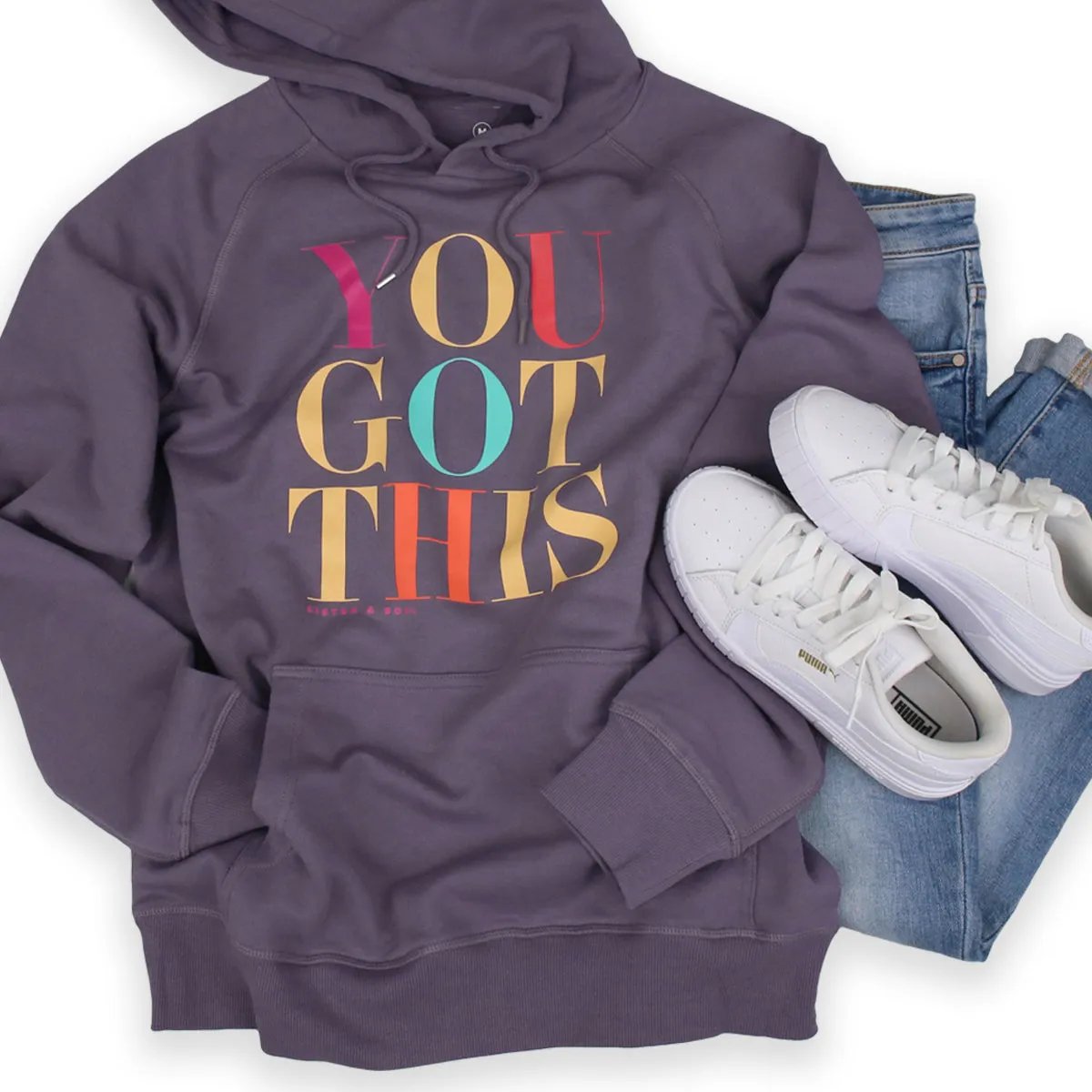 Premium You Got This HOODIE - Dusty Mauve Purple