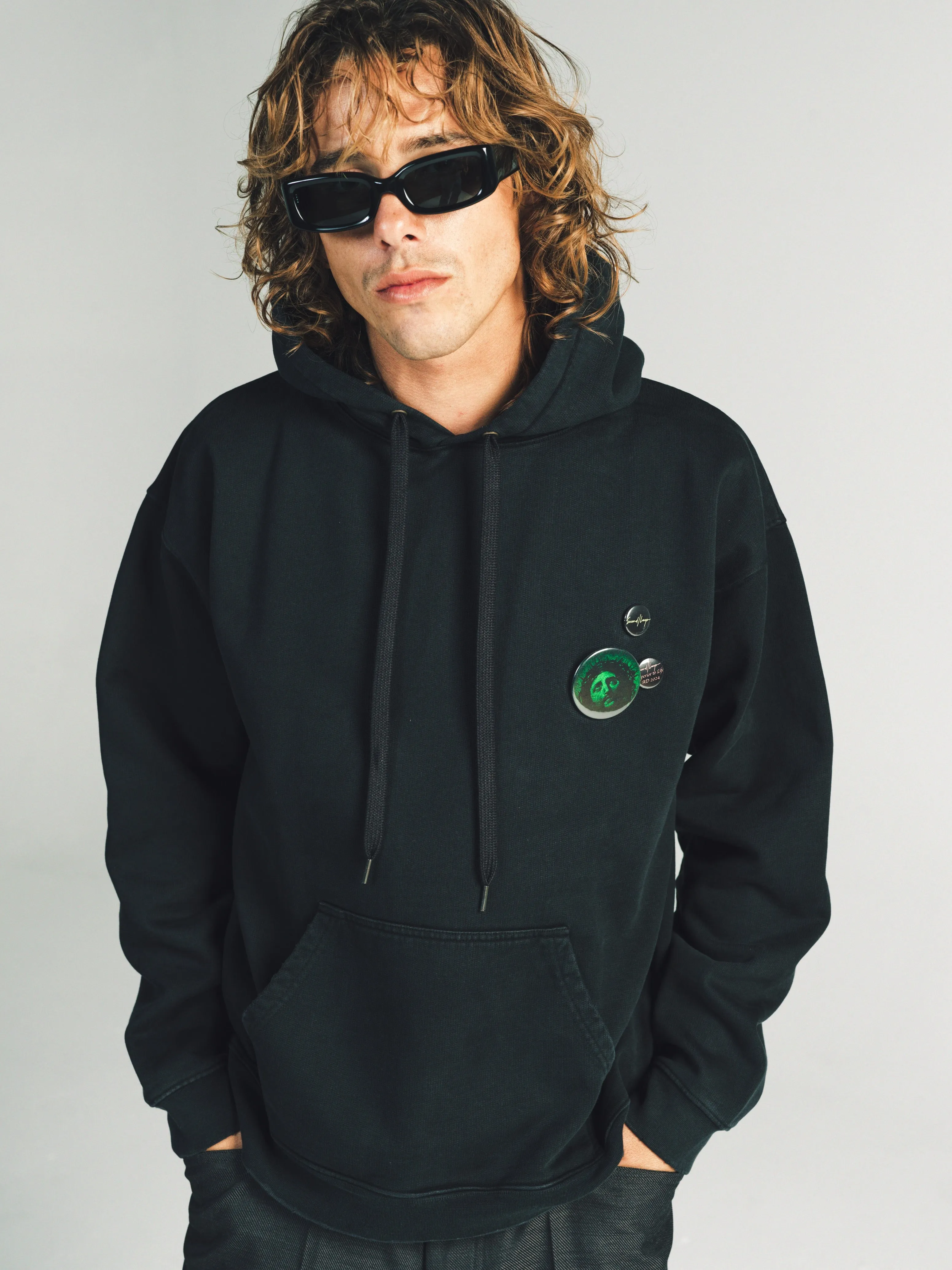 PULLOVER CROWN OF THORNS HOODIE | VINTAGE BLACK