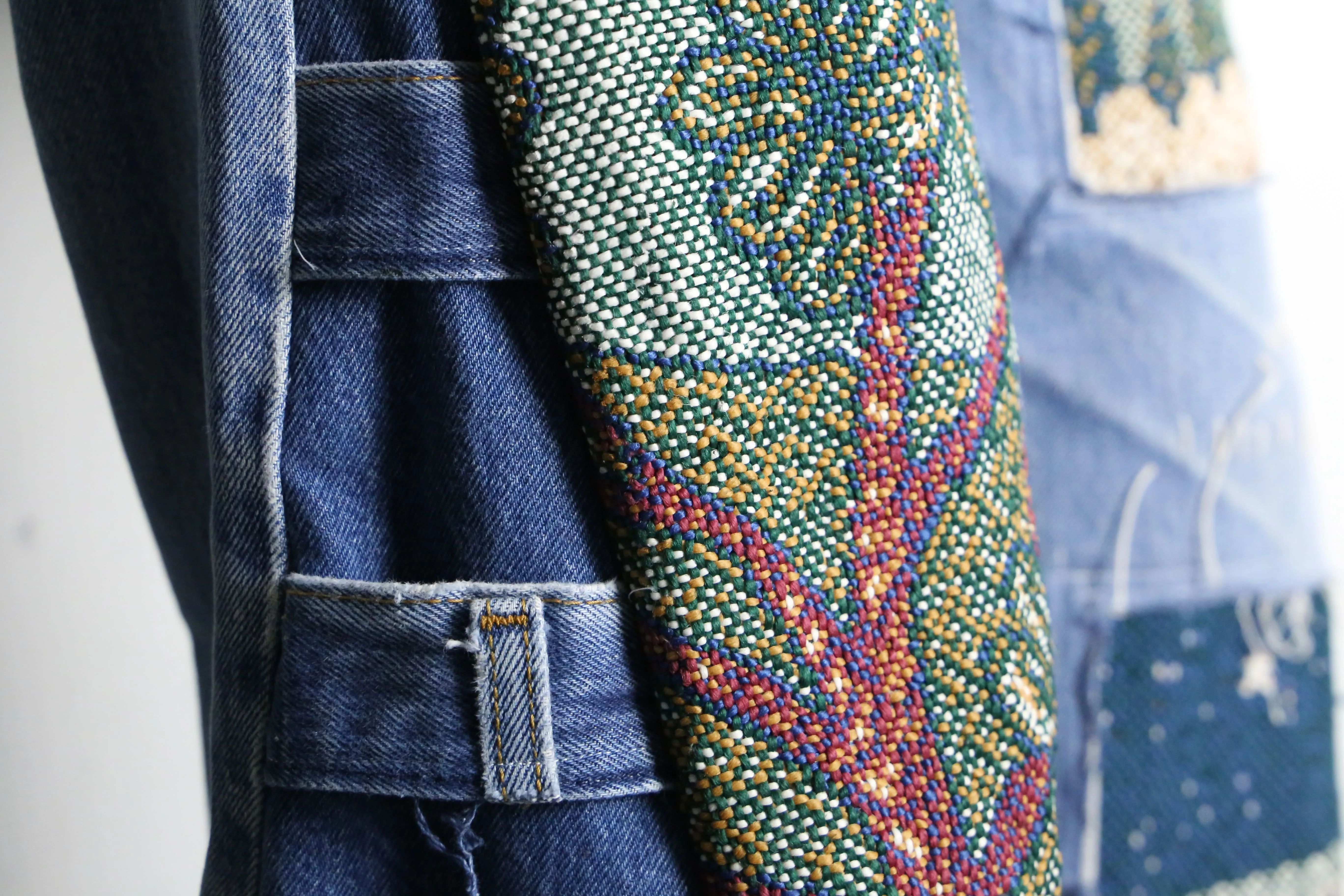 "Re:make" rug mix buggy flare denim