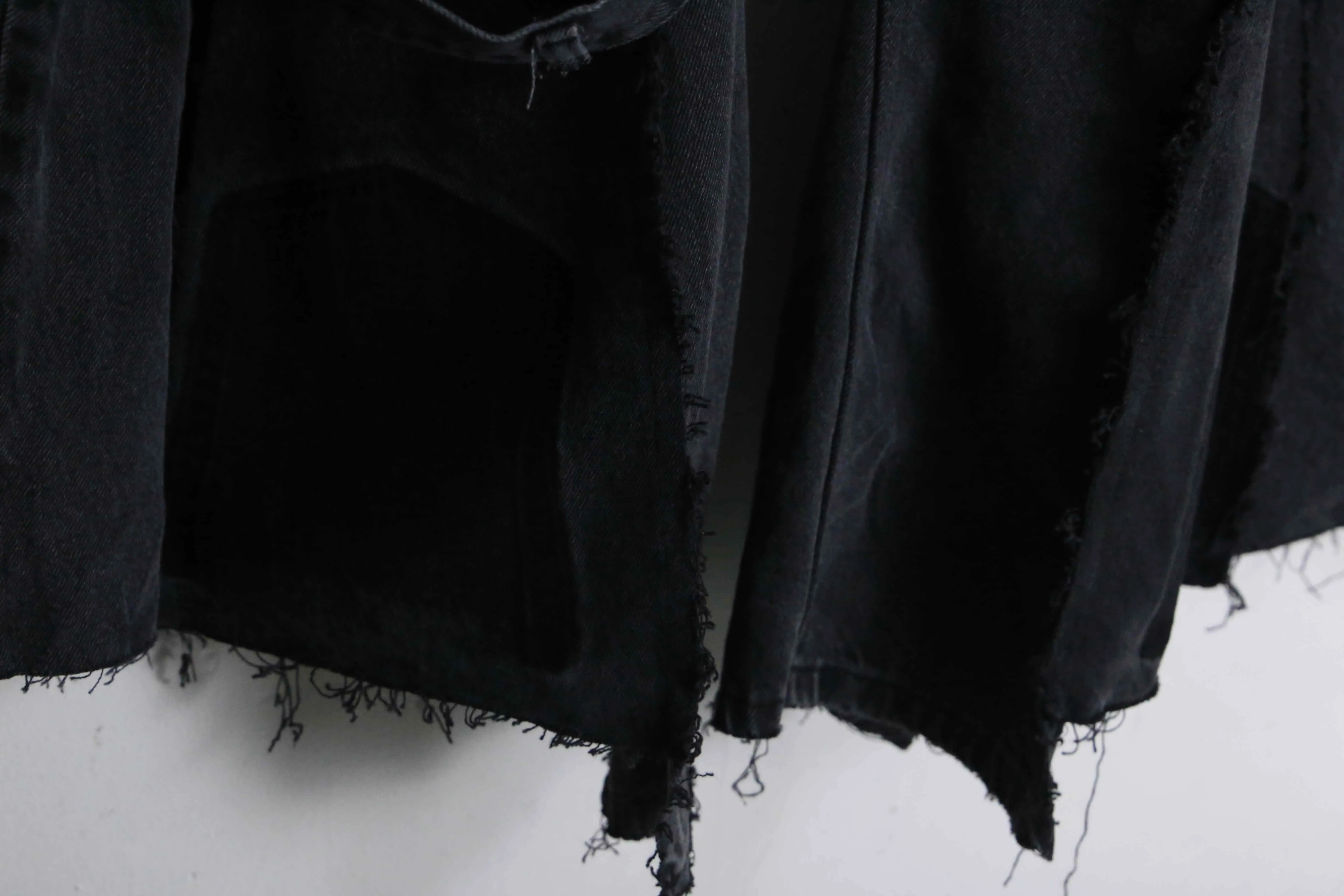 "Re:make" super flare black denim