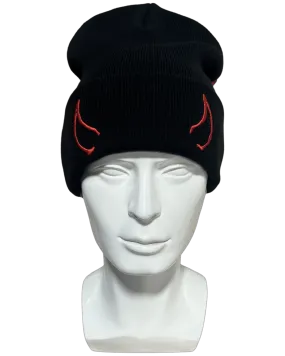 Red Horned Beanie