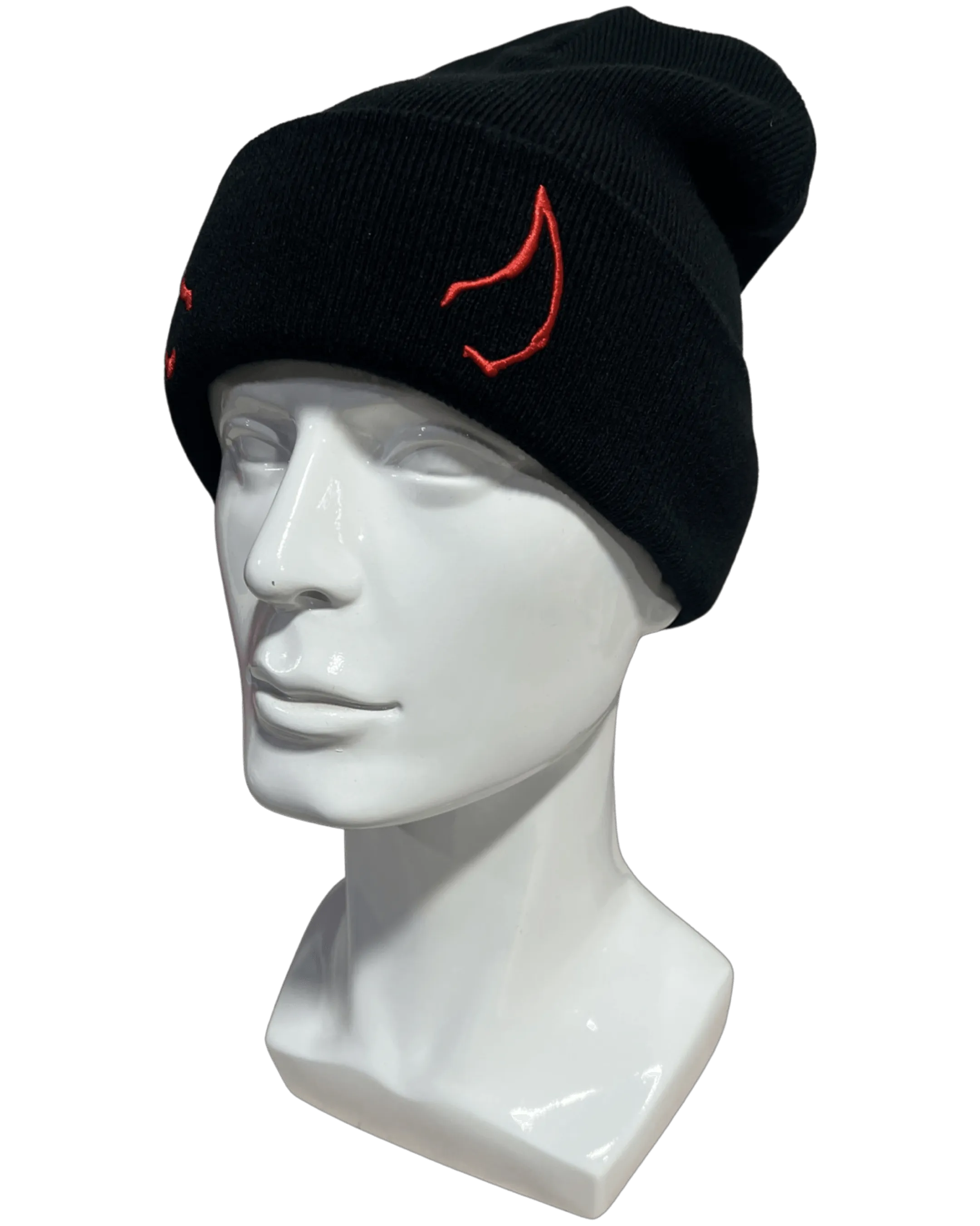 Red Horned Beanie