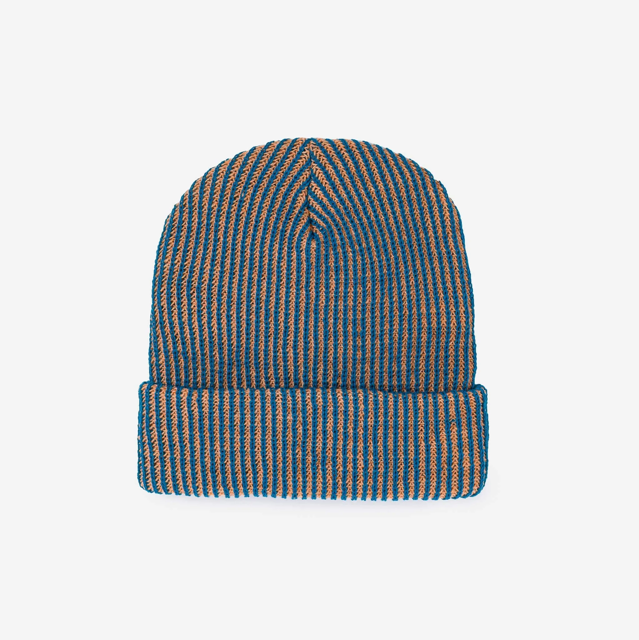 Rib Knit Beanie - Camel Poppy