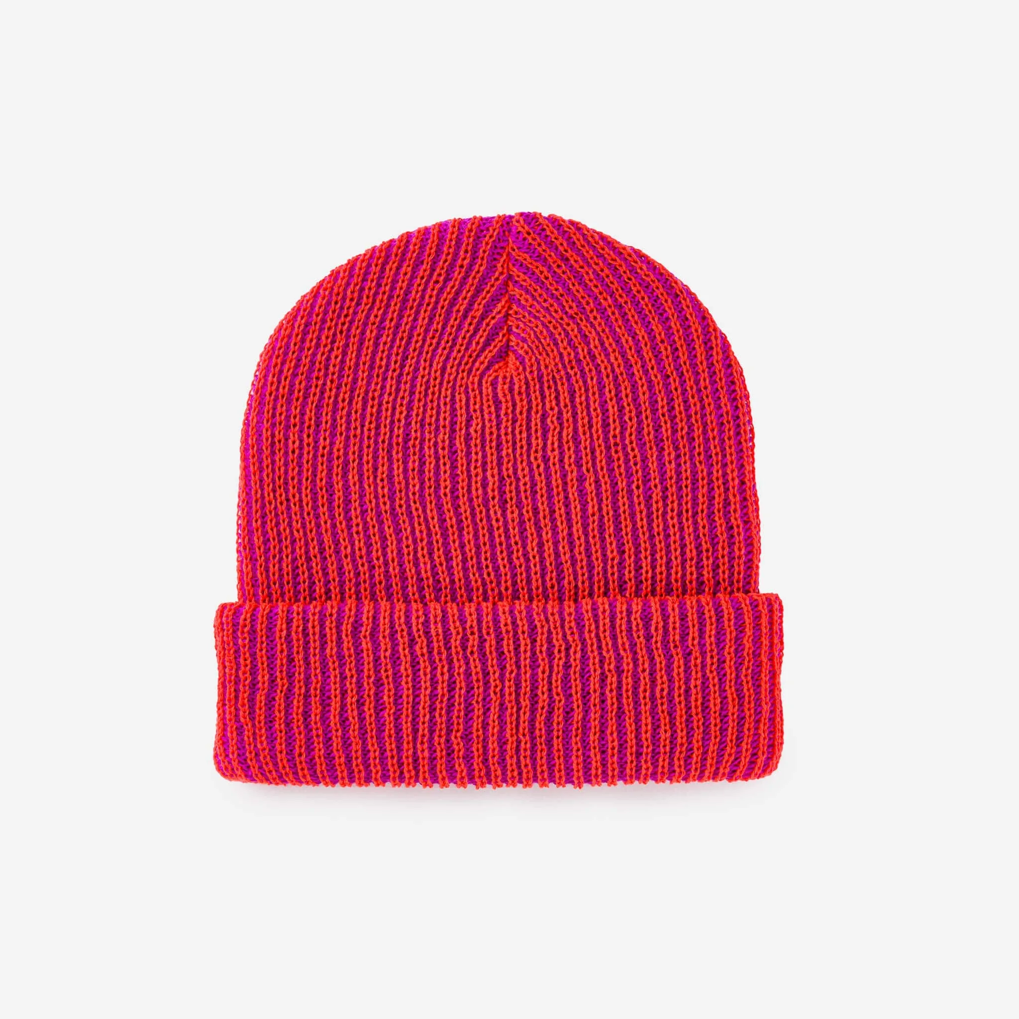 Rib Knit Beanie - Camel Poppy