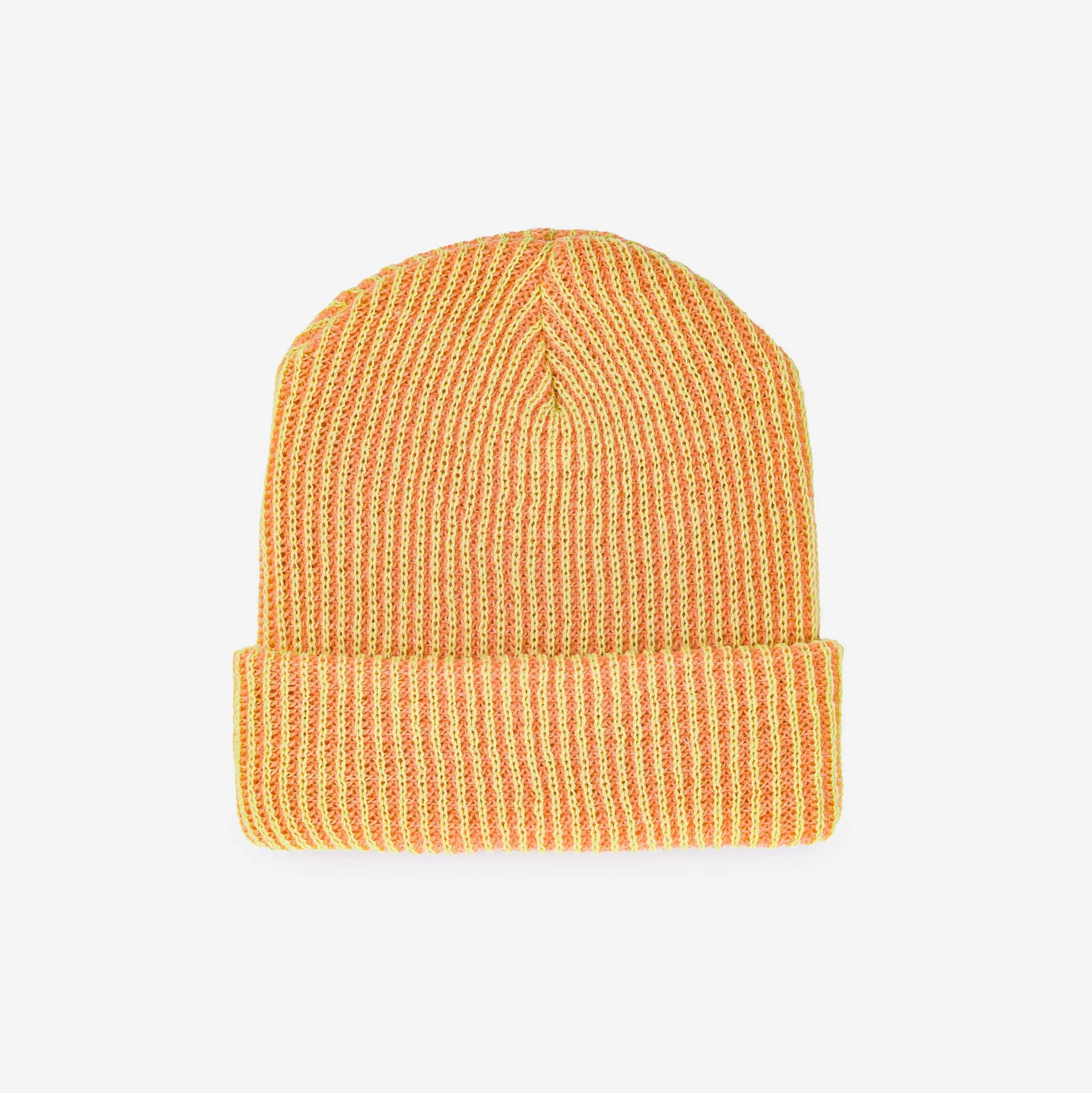 Rib Knit Beanie - Camel Poppy