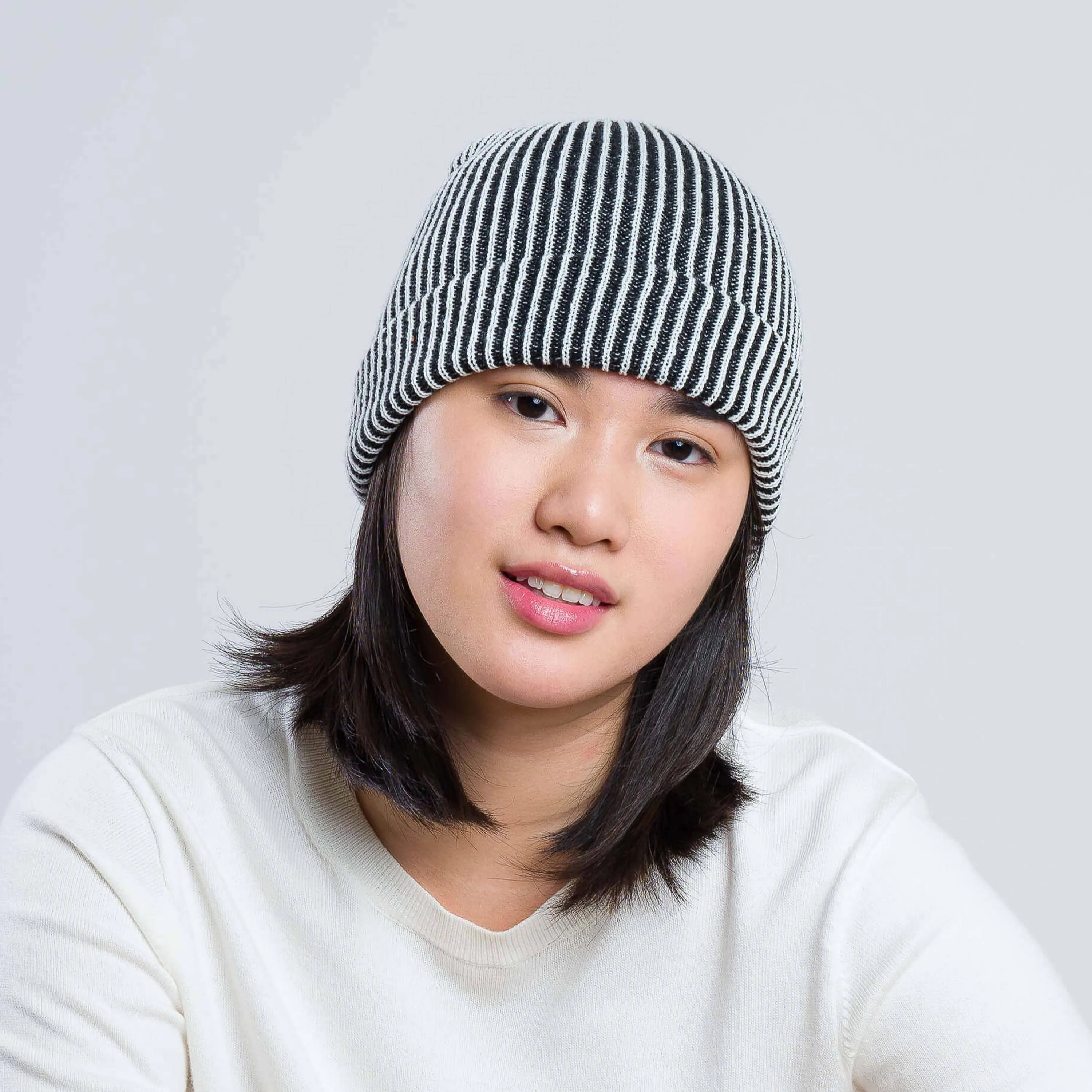 Rib Knit Beanie - Camel Poppy