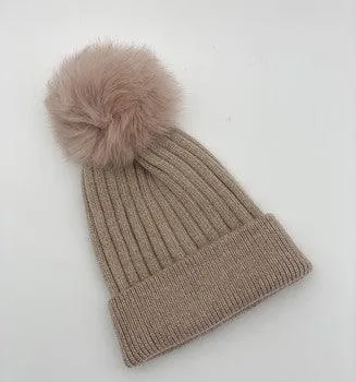 Ribbed Beanie | Dusty Pink