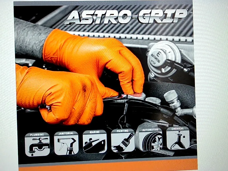 SAS Astro Grip Nitrile Disposable Gloves 10 Box of 100