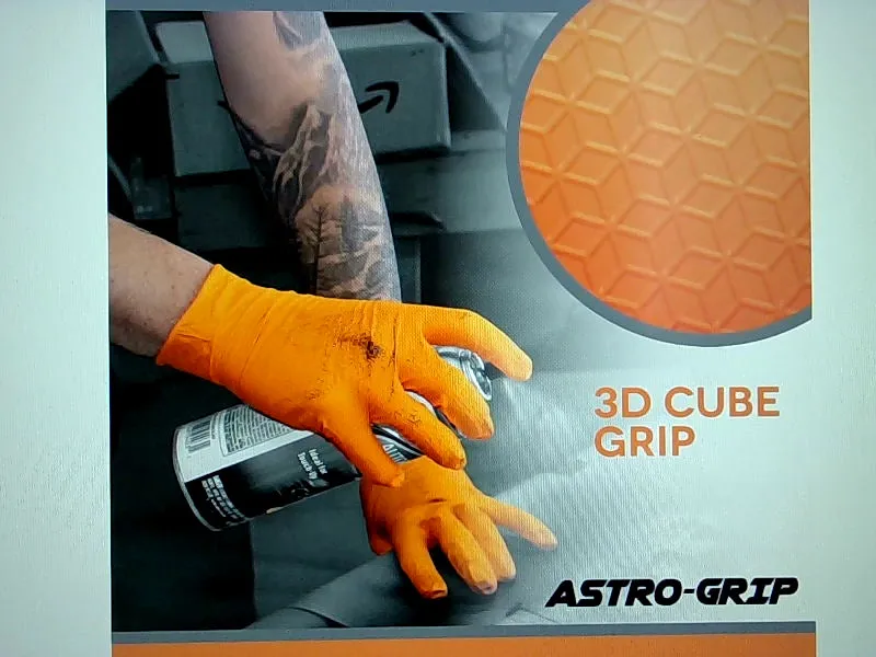 SAS Astro Grip Nitrile Disposable Gloves 10 Box of 100