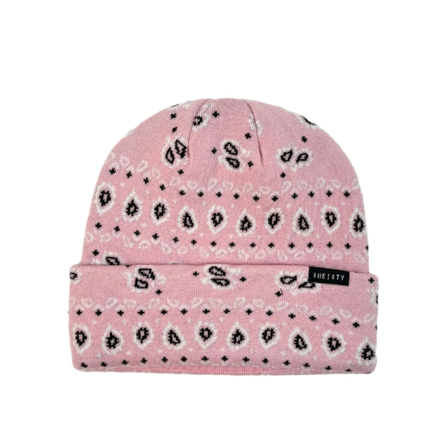 SHEISTY Paisley Beanie - Pink