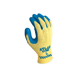 Showa Atlas KV300 Natural Rubber Palm Coating Gloves - 12 Pairs / Box