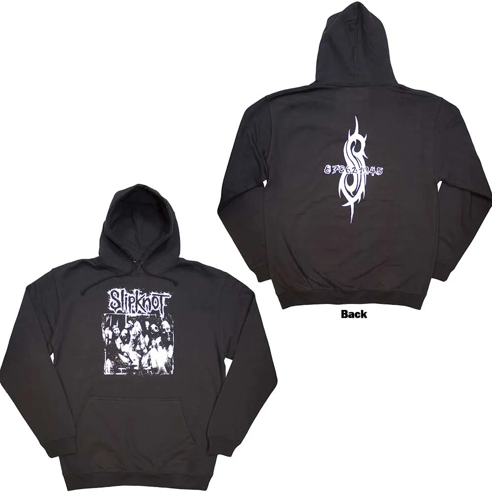 Slipknot Unisex Pullover Hoodie: Album Splatter (Back Print)