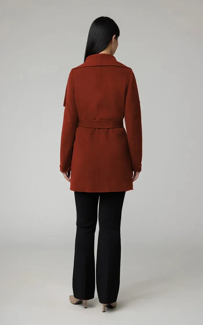 SOIA&KYO BRIDGETTE-N - Straight-Fit Double-Face Wool Coat