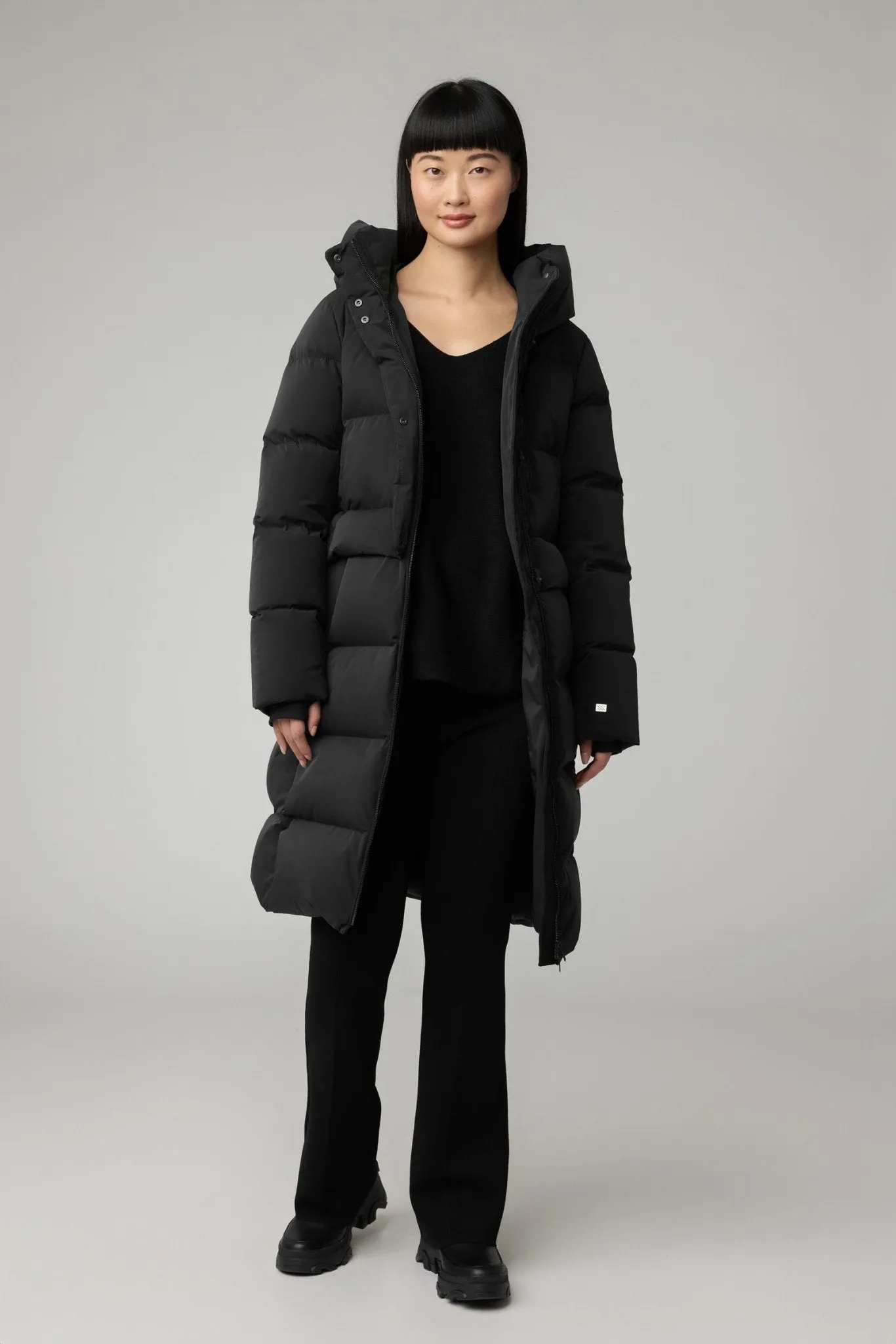 SOIA&KYO GABRIELLE-R - Straight-Fit Novo Down Coat With Hood