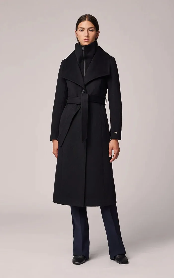 SOIA&KYO ILANA - Slim-Fit Classic Wool Coat With Bib Collar