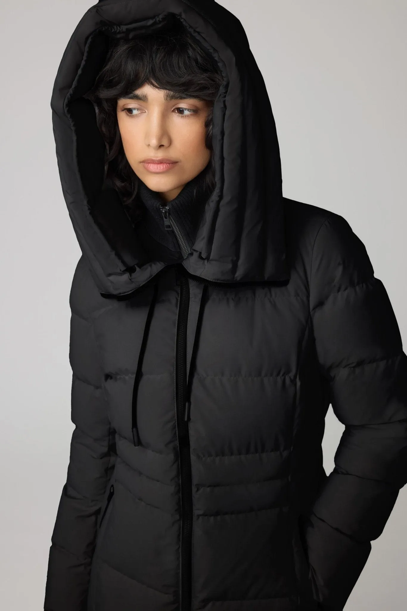 SOIA&KYO JUNE - Novo Down Coat With Bib & Hood