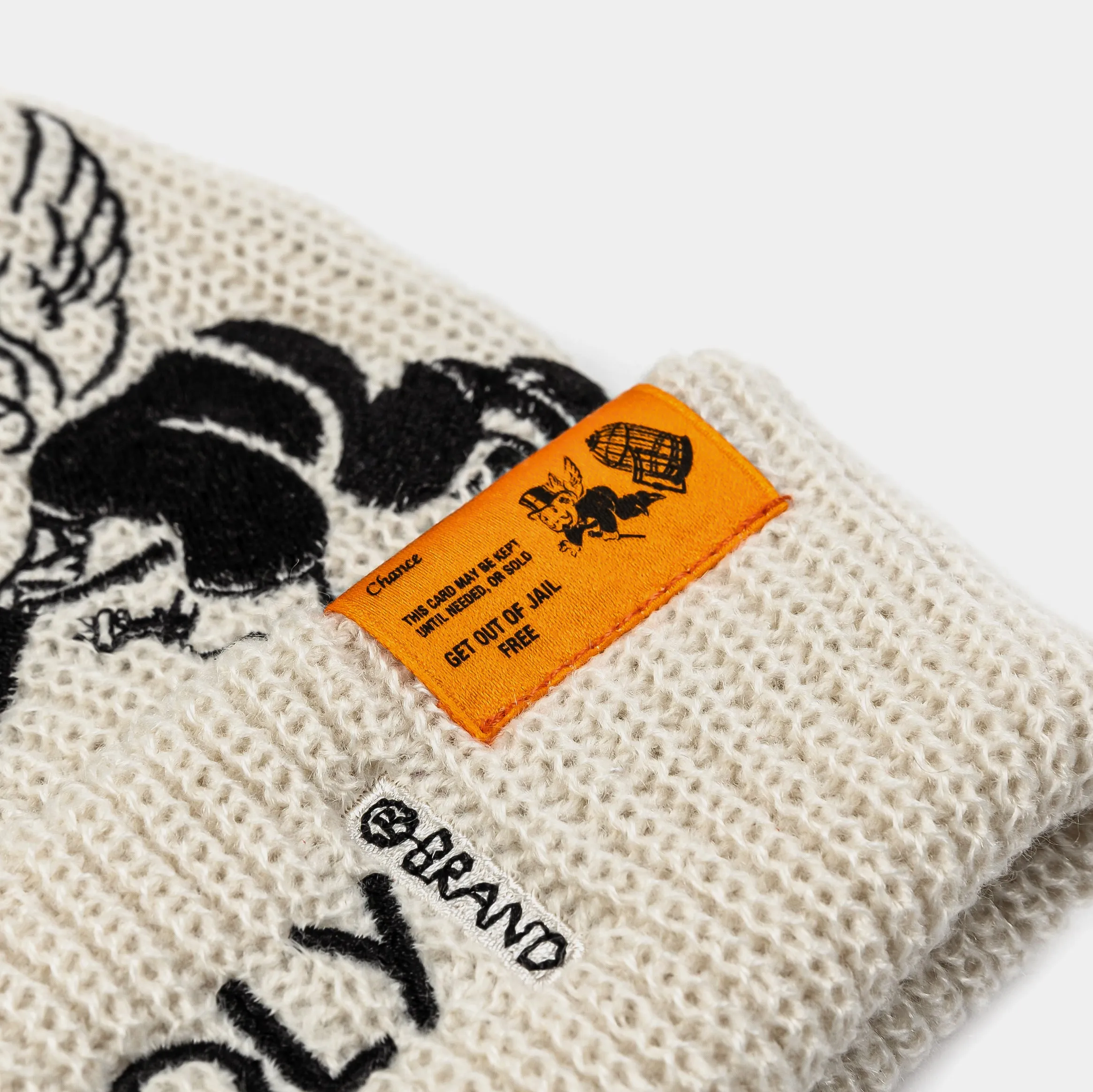 SP x Monopoly Beanie Mens Hat (Orange/Cream)