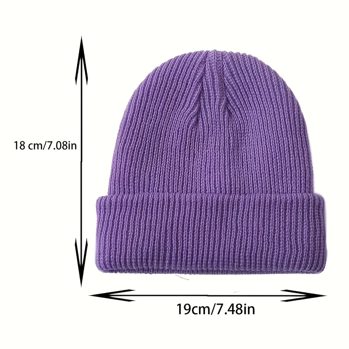 Stylish 1pc Mens Knitted Beanie Hat  A Perfect Gift