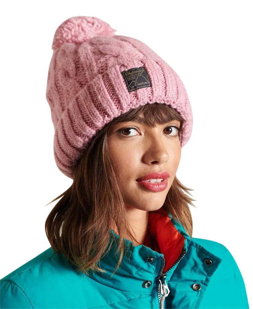 Superdry Women's Tweed Cable Beanie