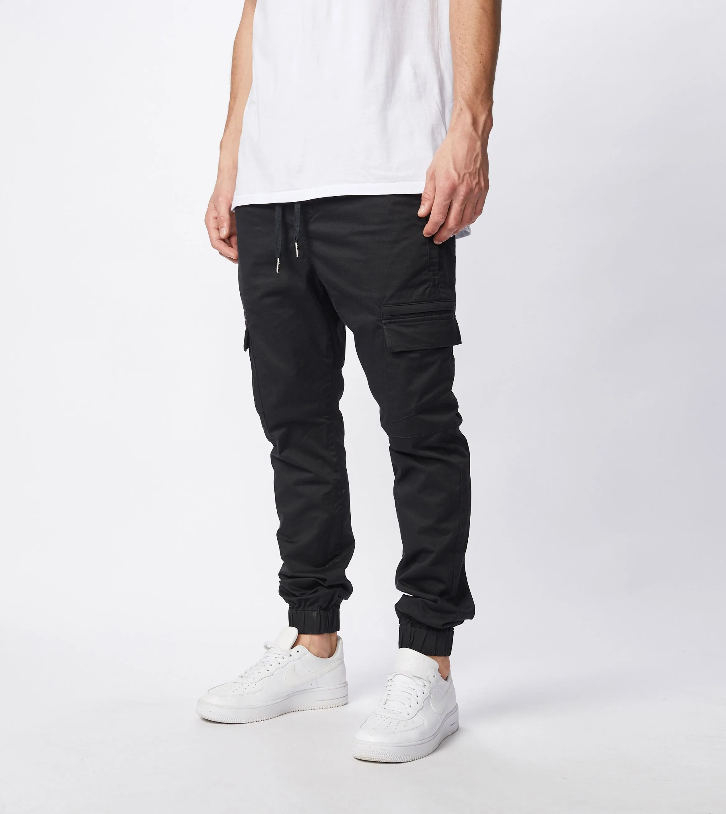 Sureshot Lightweight Cargo Jogger Washed Black - Sale