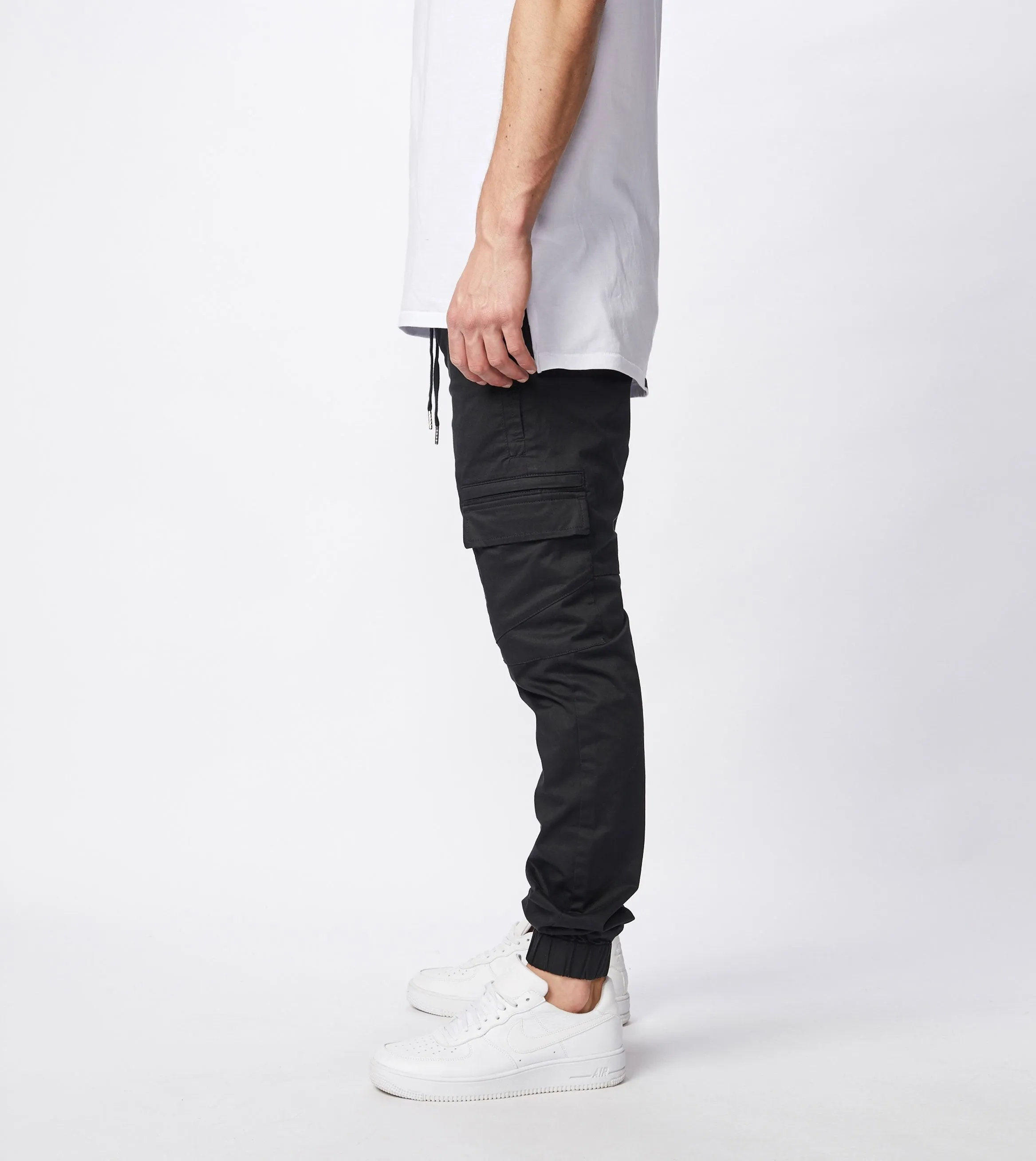 Sureshot Lightweight Cargo Jogger Washed Black - Sale