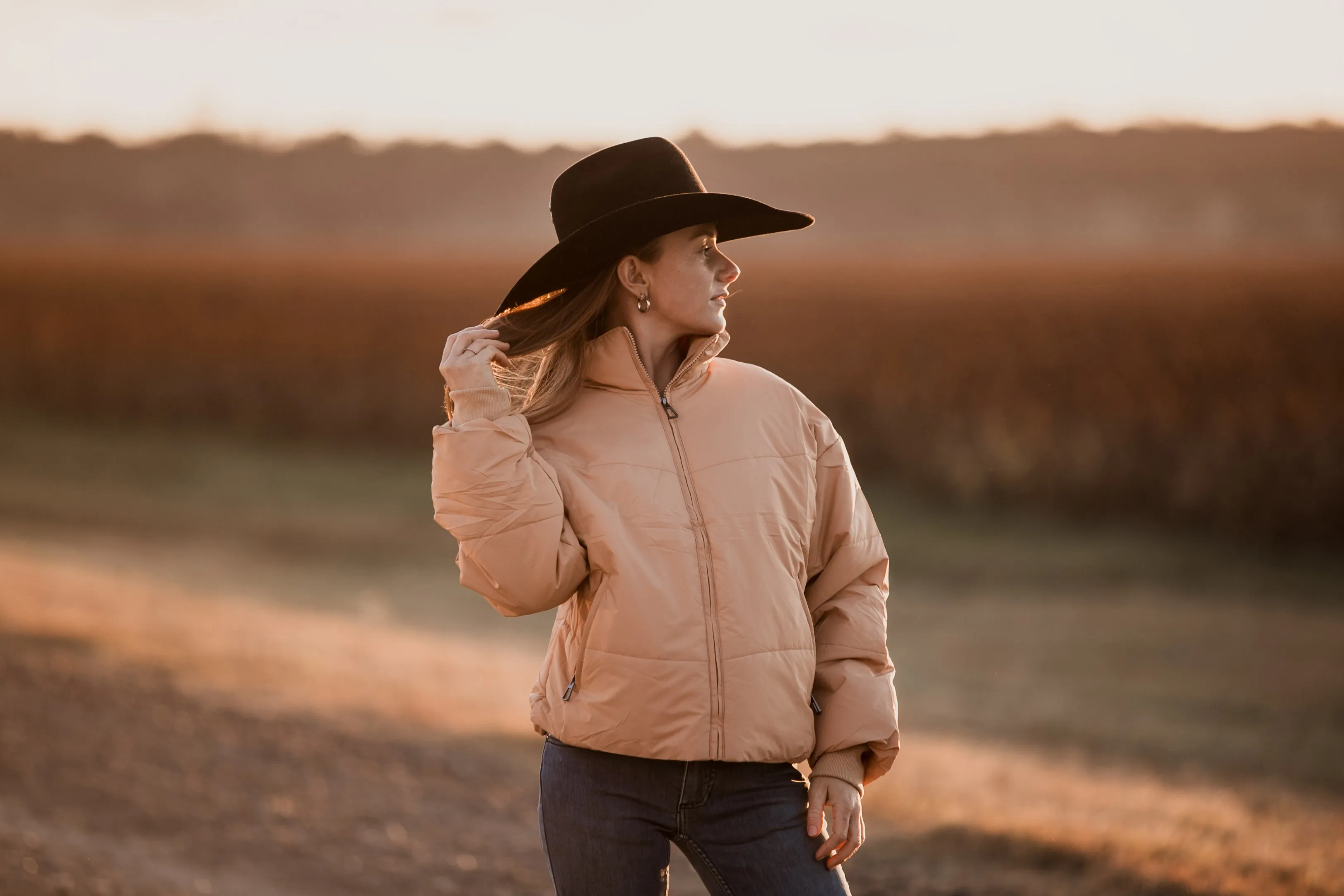 Tan Puffer jacket