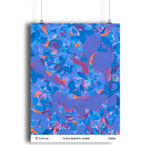 Team GB Art Print - Blue Dive by Tunji Adeniyi-Jones from King & McGaw