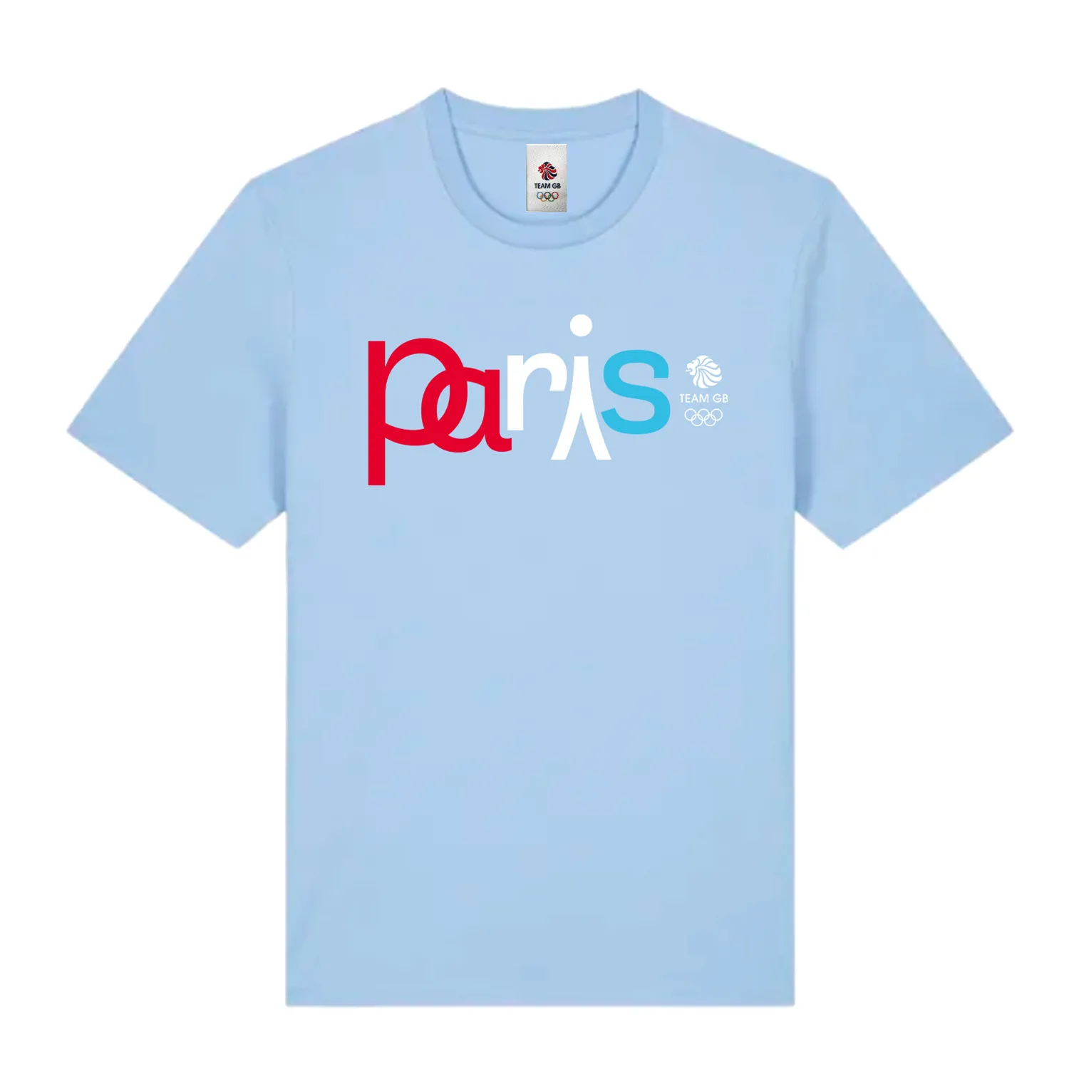 Team GB Eiffel Logo T-Shirt Light Blue