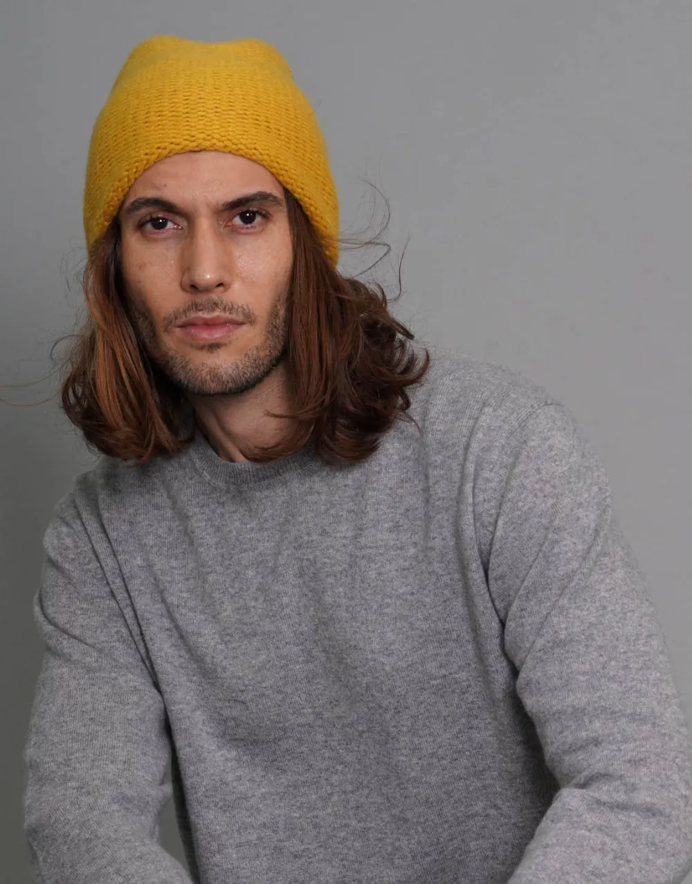 The Cashmere Beanie in Sun