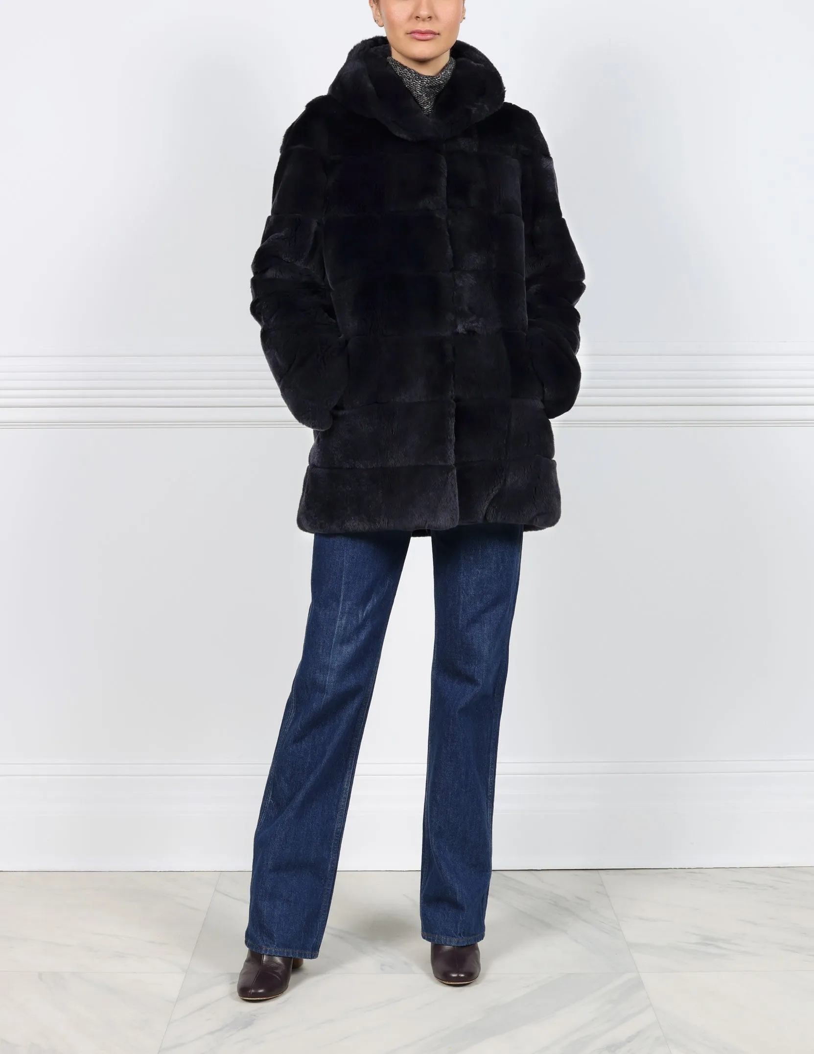 The Koko Hooded Fur Coat