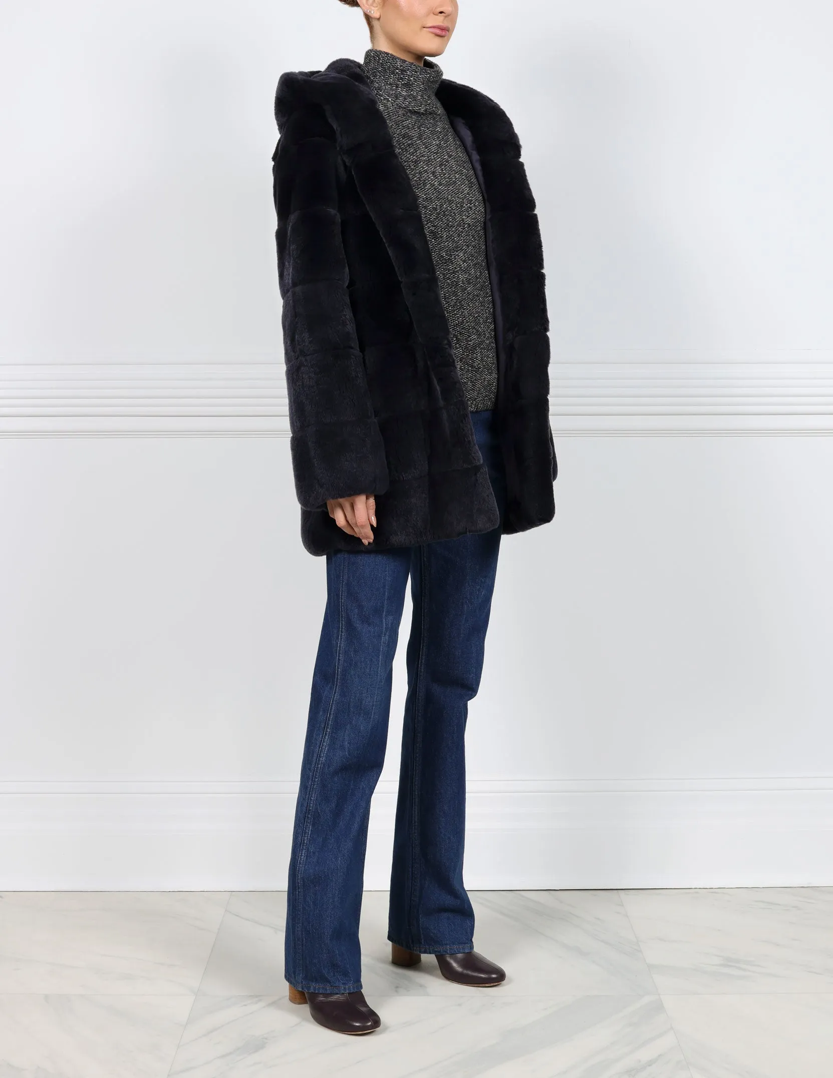 The Koko Hooded Fur Coat