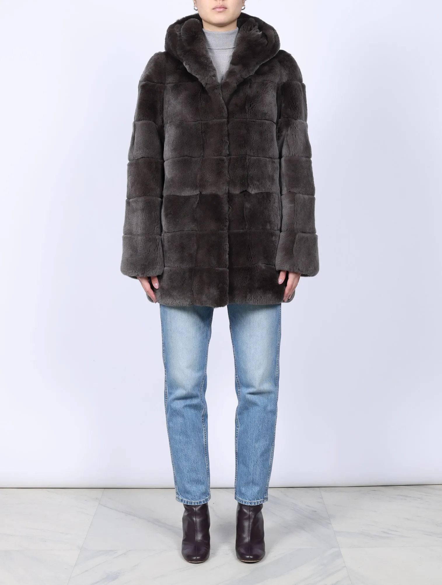 The Koko Hooded Fur Coat