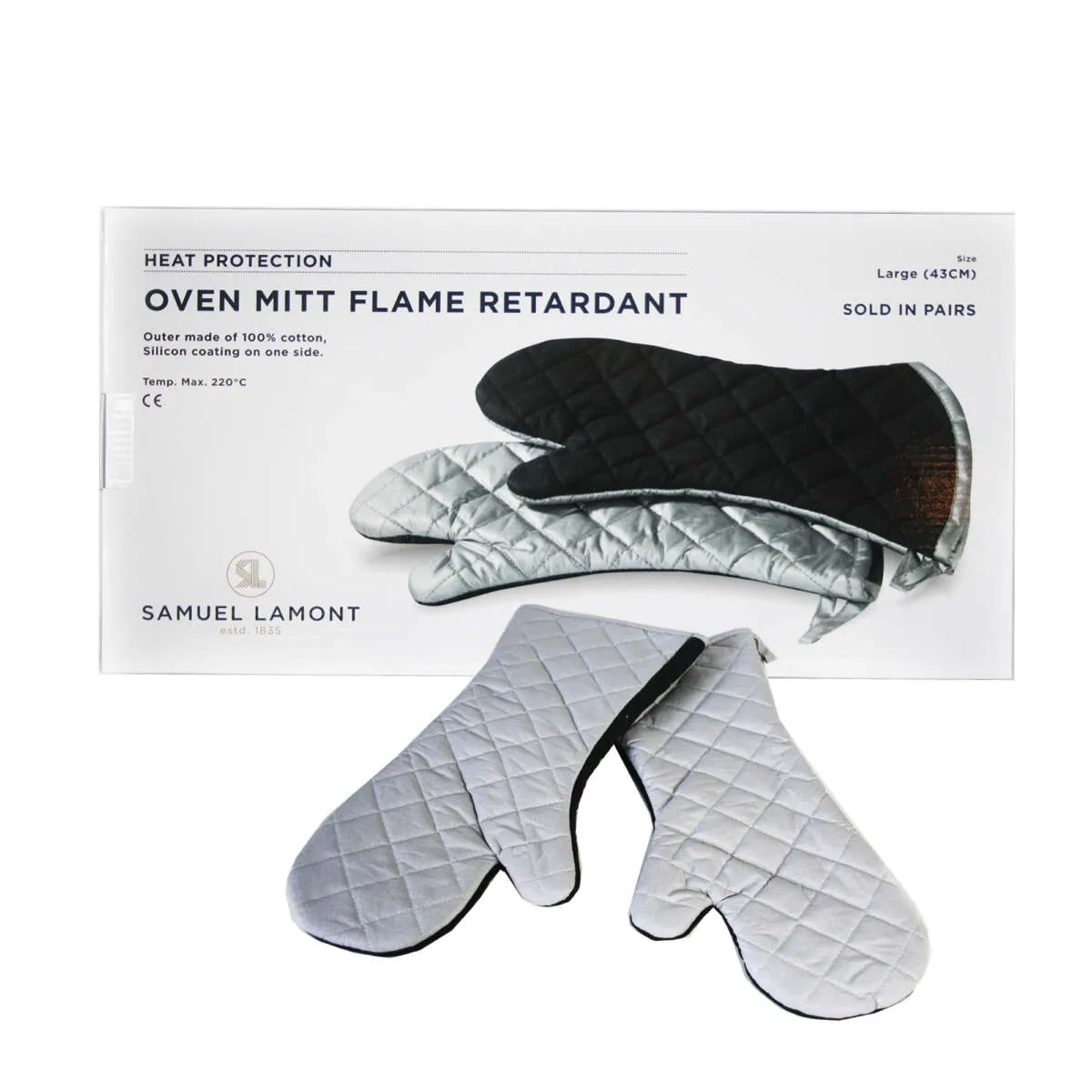 Thermal Gauntlet Oven Gloves - Set of 2