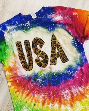 Tie dye USA Shirt