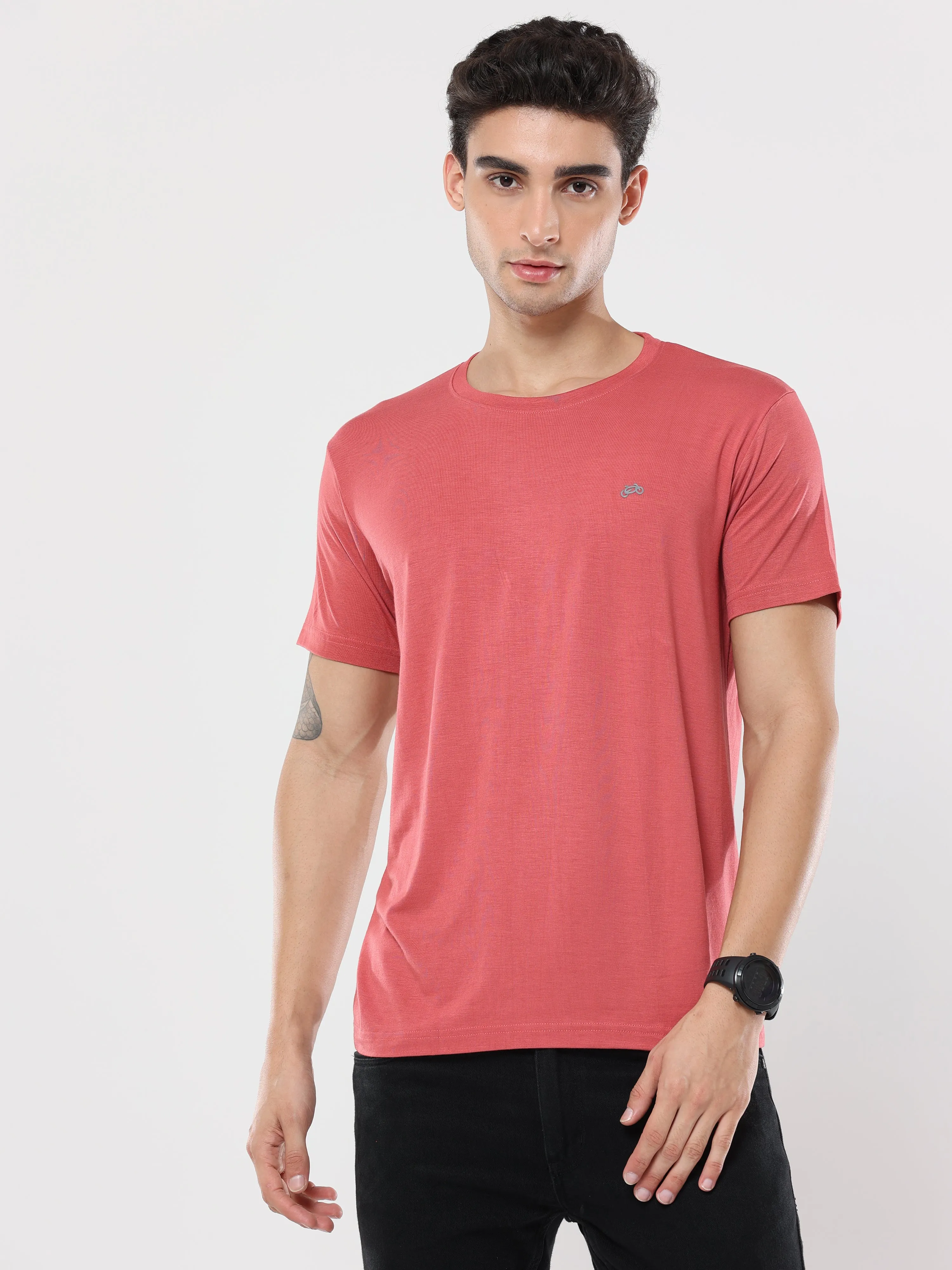 Triatan Orange Bamboo Fabric T-Shirt