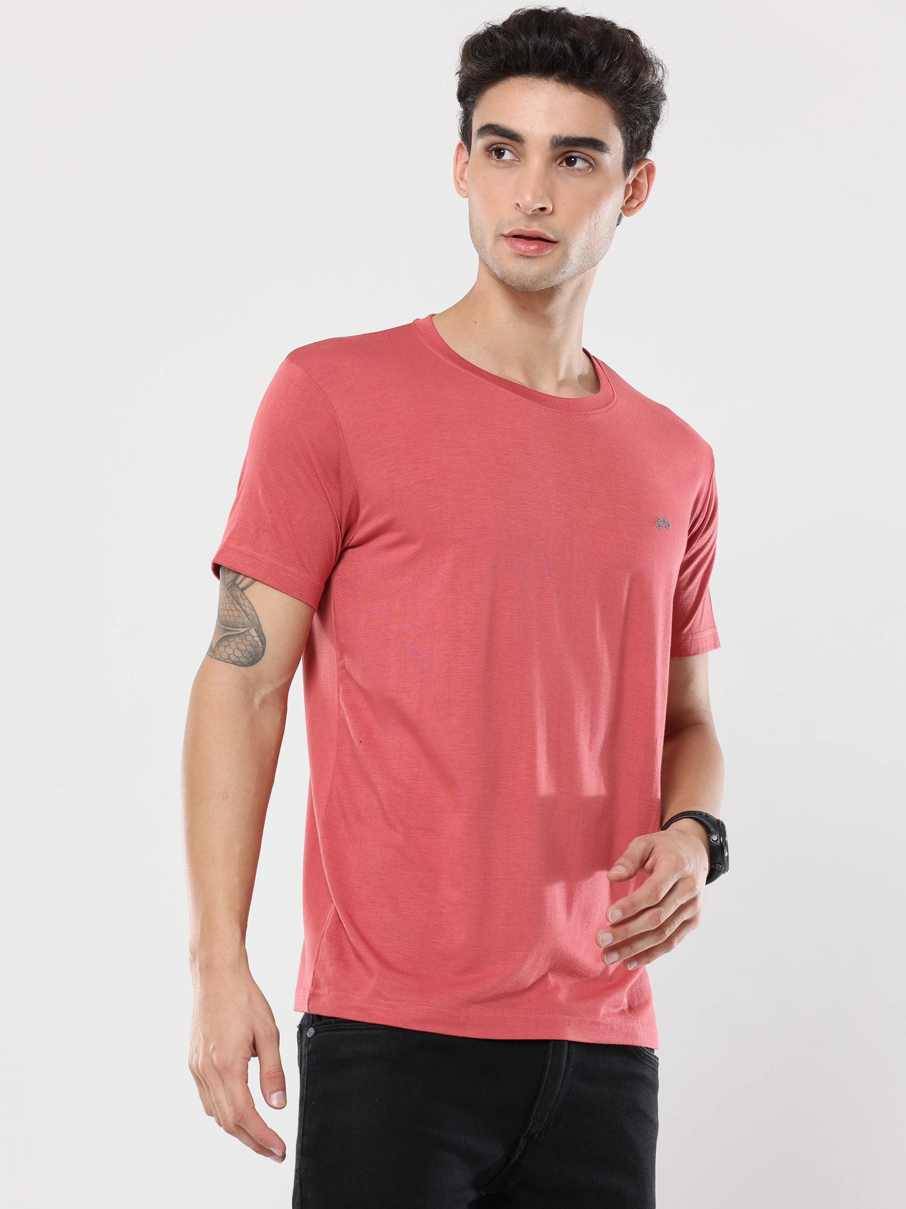 Triatan Orange Bamboo Fabric T-Shirt